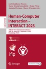 Cover: Human-Computer Interaction - INTERACT 2023 - Springer