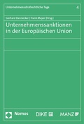 Cover: Unternehmenssanktionen in der Europ&auml;ischen Union - Nomos