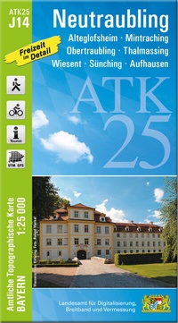 Abbildung von: ATK25-J14 Neutraubling (Amtliche Topographische Karte 1:25000) - Landesamt für Digitalisierung, Breitband und Vermessung, Bayern
