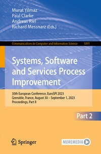 Enlarge image Cover: Systems, Software and Services Process Improvement - Springer