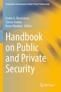 Cover: Handbook on Public and Private Security - Springer