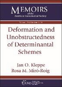 Enlarge image Cover: Deformation and Unobstructedness of Determinantal Schemes - American Mathematical Society
