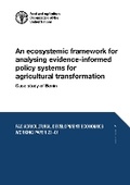 Cover: An ecosystemic framework for analysing evidence-informed policy systems for agricultural transformation - Food & Agriculture Organization of the United Nations (FAO)