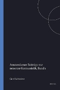 Cover: Amsterdamer Beitra?ge zur neueren Germanistik, Band 1 - Brill