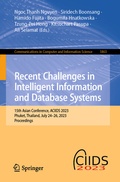 Cover: Recent Challenges in Intelligent Information and Database Systems - Springer