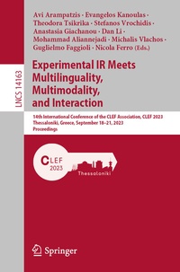 Abbildung von: Experimental IR Meets Multilinguality, Multimodality, and Interaction - Springer