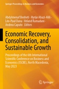 Cover: Economic Recovery, Consolidation, and Sustainable Growth - Springer