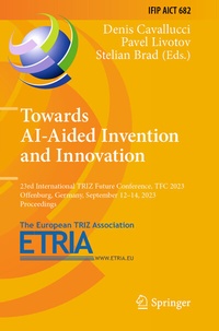 Enlarge image Cover: Towards AI-Aided Invention and Innovation - Springer