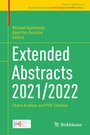 Cover: Extended Abstracts 2021/2022 - Birkh&auml;user