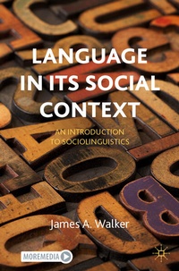 Enlarge image Cover: Language in its Social Context - Palgrave Macmillan