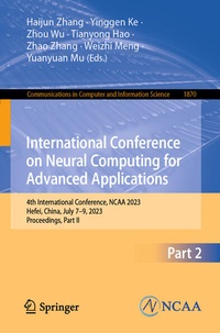 Enlarge image Cover: International Conference on Neural Computing for Advanced Applications - Springer