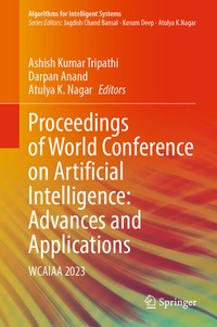 Enlarge image Cover: Proceedings of World Conference on Artificial Intelligence: Advances and Applications - Springer