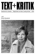 Cover: Jenny Erpenbeck - edition text + kritik