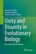 Cover: Unity and Disunity in Evolutionary Biology - Springer