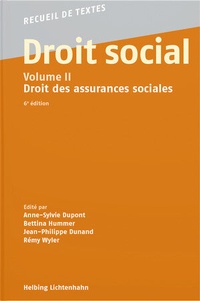 Enlarge image Cover: Droit social - Volume II - Helbing & Lichtenhahn