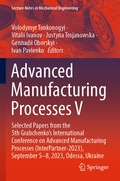 Cover: Advanced Manufacturing Processes V - Springer
