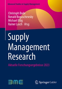 Abbildung von: Supply Management Research - Springer Gabler