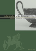 Cover: Mitteilungen des Deutschen Arch&auml;ologischen Instituts, Athenische Abteilung - Mann, Gebr.