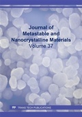 Cover: Journal of Metastable and Nanocrystalline Materials Vol. 37 - Trans Tech Publications Ltd