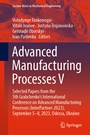 Cover: Advanced Manufacturing Processes V - Springer