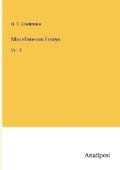 Cover: Miscellaneous Essays - Anatiposi Verlag