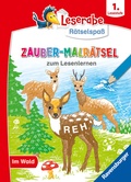 Cover: Leserabe R&auml;tselspa&szlig; - Zauber-Malr&auml;tsel zum Lesenlernen: Im Wald (1. Lesestufe) - Ravensburger
