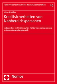 Abbildung von: Kreditsicherheiten von Nahbereichspersonen - Nomos