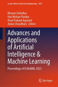 Enlarge image Cover: Advances and Applications of Artificial Intelligence & Machine Learning - Springer