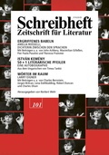 Cover: SCHREIBHEFT 101: Ergriffenes Babeln: Amelia Rosselli, Dichterin zwischen den Sprachen / Istv&aacute;n Kem&eacute;ny: 50+1 Literarische Pfeiler. Eine Autobiographie / W&ouml;rter im Raum: Larry Eigner - Rigodon