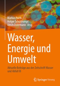 Enlarge image Cover: Wasser, Energie und Umwelt - Springer Vieweg