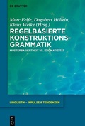 Cover: Regelbasierte Konstruktionsgrammatik - De Gruyter