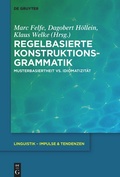 Cover: Regelbasierte Konstruktionsgrammatik - De Gruyter