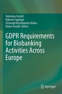 Abbildung von: GDPR Requirements for Biobanking Activities Across Europe - Springer