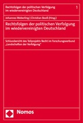 Abbildung von: Rechtsfolgen der politischen Verfolgung im wiedervereinigten Deutschland - Nomos
