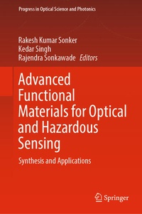 Enlarge image Cover: Advanced Functional Materials for Optical and Hazardous Sensing - Springer