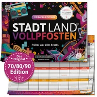 Abbildung von: DENKRIESEN - STADT LAND VOLLPFOSTEN® - 70/80/90 EDITION - "Früher war alles besser." - A4 - DENKRIESEN