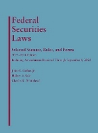 Enlarge image Cover: Federal Securities Laws - West Academic Press