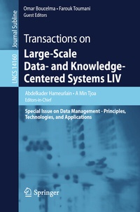 Abbildung von: Transactions on Large-Scale Data- and Knowledge-Centered Systems LIV - Springer