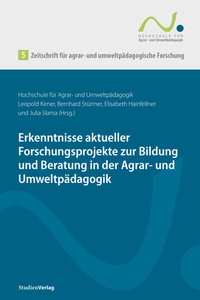 Abbildung von: Zeitschrift für agrar- und umweltpädagogische Forschung 5 - Studien Verlag