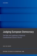 Cover: Judging European Democracy - OUP eBook