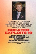 Cover: Greater Exploits - 19  Featuring - T. L. Osborn In Healing the Sick and One Hundred facts.. - Midas Touch GEMS