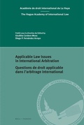Cover: Applicable Law Issues in International Arbitration / Questions de droit applicable dans l'arbitrage international - Martinus Nijhoff