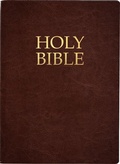 Cover: Kjver Holy Bible, Large Print, Dark Mahogany Genuine Leather, Thumb Index - Whitaker House