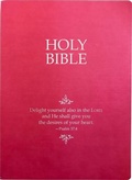 Cover: Kjver Holy Bible, Delight Yourself in the Lord Life Verse Edition, Large Print, Berry Ultrasoft - Whitaker House