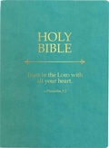 Cover: Kjver Holy Bible, Trust in the Lord Life Verse Edition, Large Print, Coastal Blue Ultrasoft - Whitaker House