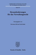 Cover: Herausforderungen f&uuml;r das Verwaltungsrecht. - Duncker & Humblot