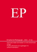 Cover: Positive Beanspruchungsfolgen im Lehrer*innenberuf - Verlag Empirische P&auml;dagogik
