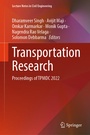 Cover: Transportation Research - Springer