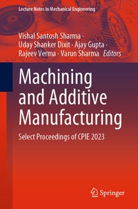 Abbildung von: Machining and Additive Manufacturing - Springer