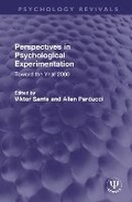 Cover: Perspectives in Psychological Experimentation - Routledge
